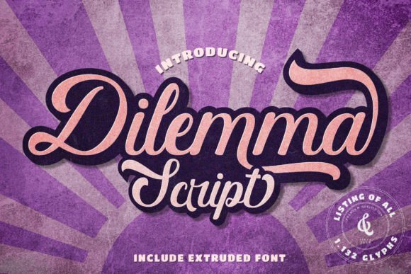 Dilemma Script Font - Featured Image