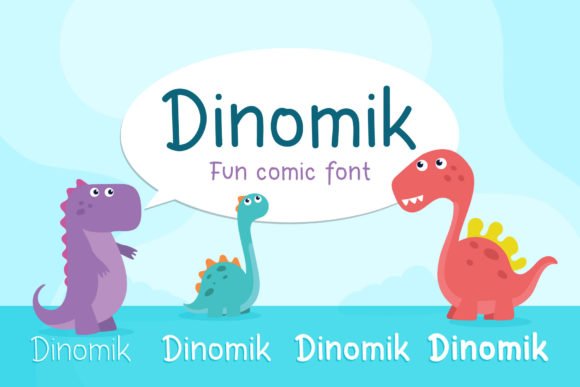 Dinomik Font - Featured Image