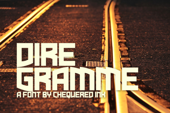 Dire Gramme Font - Featured Image