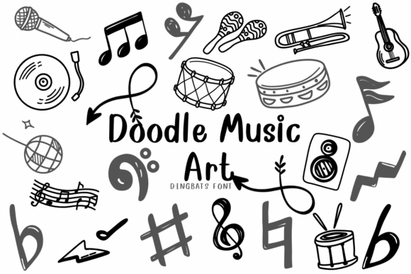 Doodle Music Art Font Download for Desktop