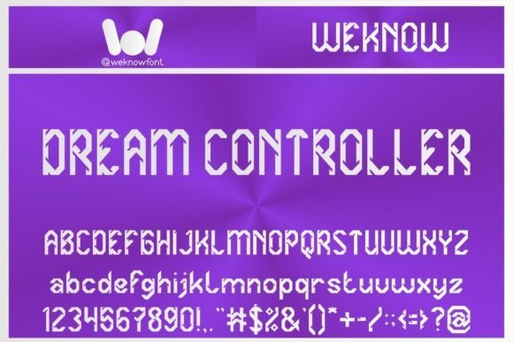 Dream Controller Font - Featured Image