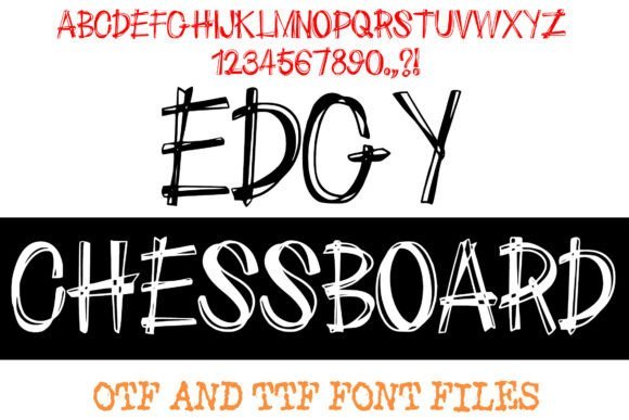 Edgy Chessboard Font - Featured Image