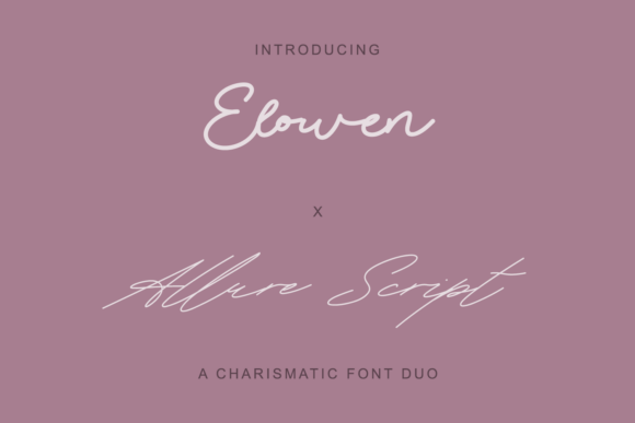 Elowen X Allure Script Duo Font Download for Desktop