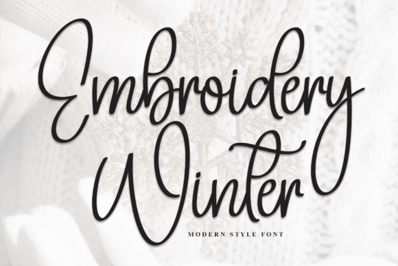 Embroidery Winter Font Download for Desktop