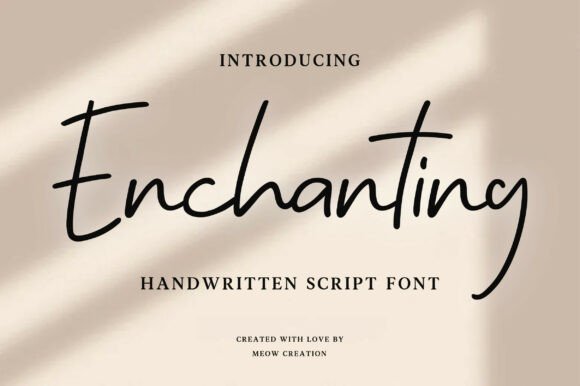 Enchanting Script Font Download for Desktop