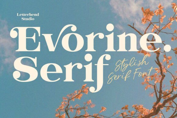 Evorine Serif Font - Featured Image