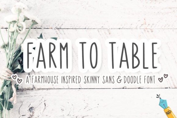Farm to Table Font - Featured Image