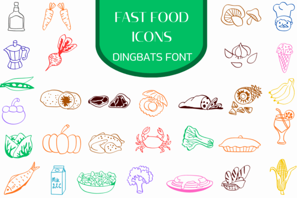 Fast Food Icons Font Download for Desktop