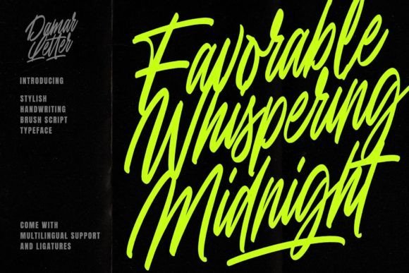 Favorable Whispering Midnight Font - Featured Image