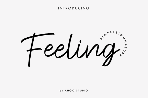 Feeling Signature Font - Featured Image