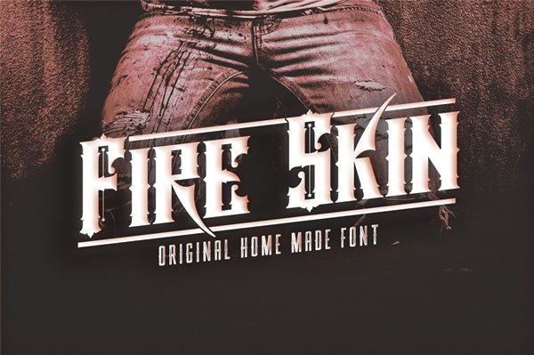 Fire Skin Font - Featured Image