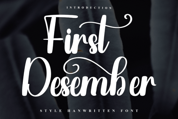 First Desember Font - Featured Image