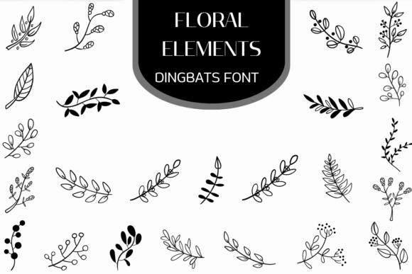 Floral Elements Font Download for Desktop