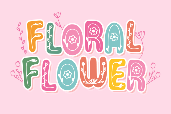 Floral Flower Font Download for Desktop