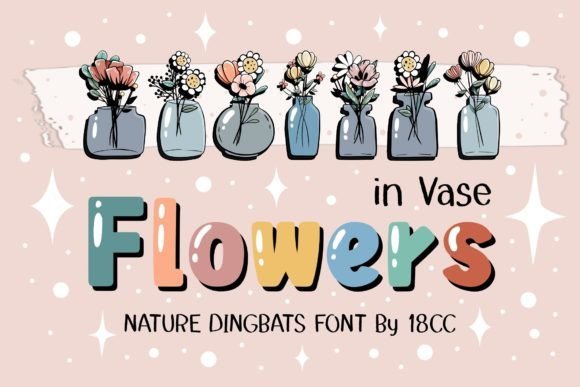 Flowers in Vase Font - Featured Image