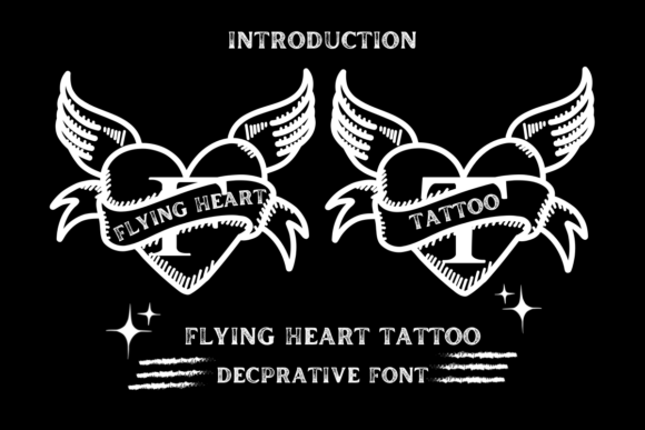 Flying Heart Tattoo Font Download for Desktop