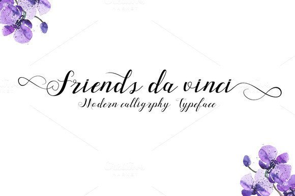 Friends Da Vinci Font - Featured Image