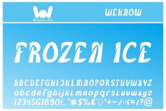 Frozen Ice Font Download for Desktop