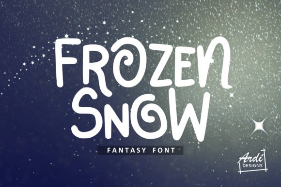Frozen Snow Font - Featured Image