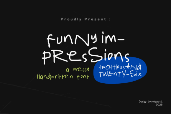 Funny Impressions Font - Featured Image