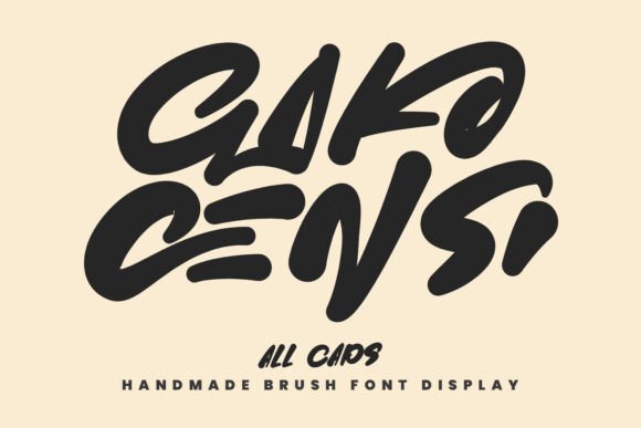 Gako Censi Font - Featured Image