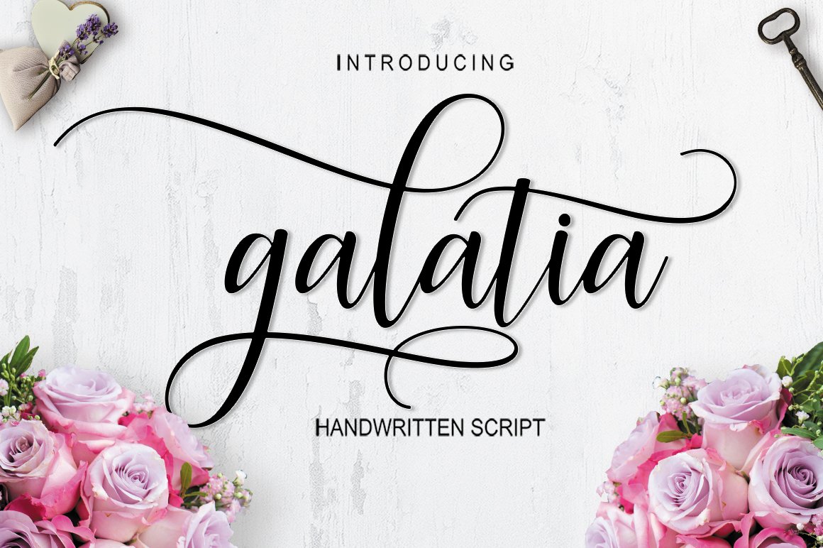 Galatia Script Font - Featured Image