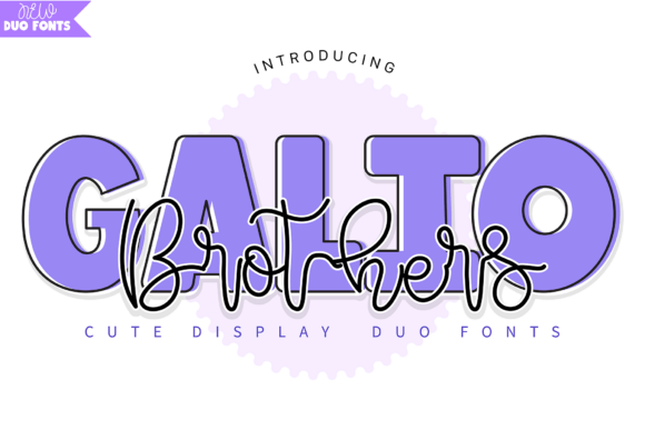 Galio Brothers Duo Font - Featured Image