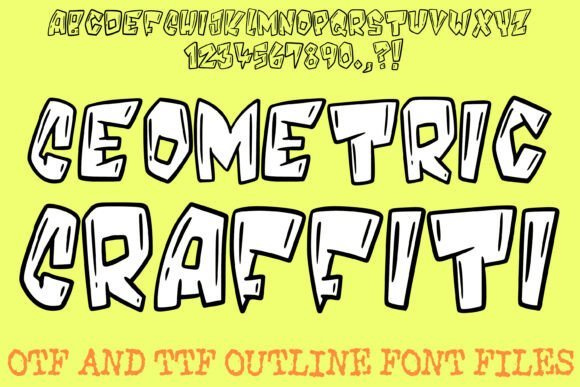 Geometric Graffiti Font - Featured Image