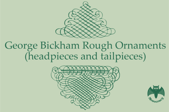 George Bickham Rough Ornaments Font Download for Desktop