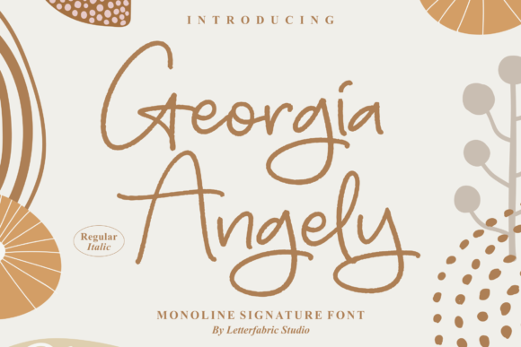 Georgia Angely Font - Featured Image