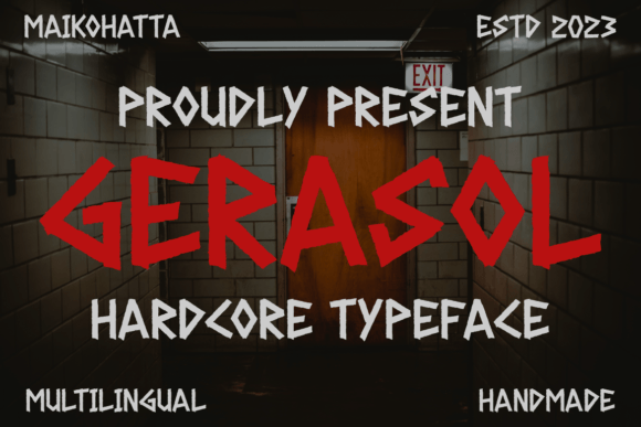 Gerasol - Hardcore Font - Featured Image