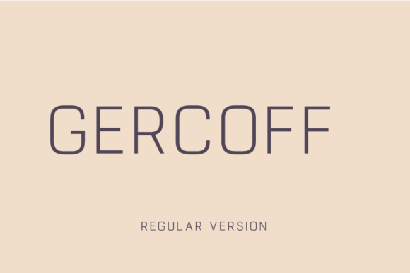Gercoff Font Download for Desktop