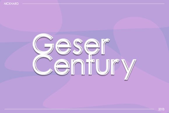 Geser Century Font - Featured Image