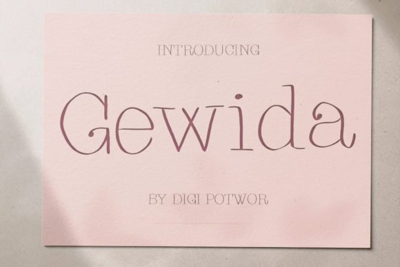 Gewida Font Download for Desktop