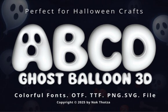 Ghost Balloon 3d Font - Featured Image