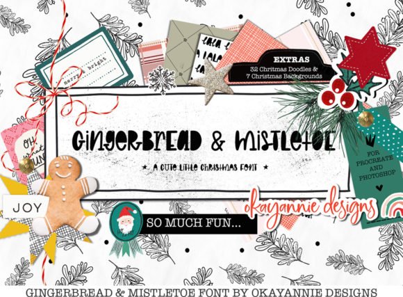 GingerBread & Mistletoe Font Download for Desktop