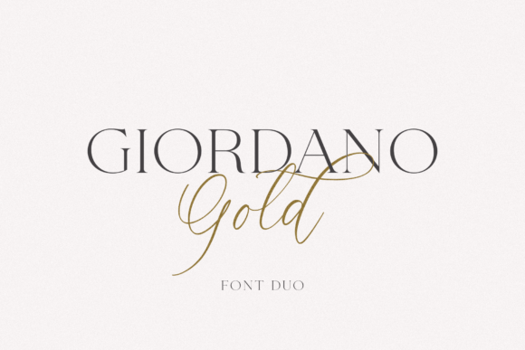 Giordano Gold Font - Featured Image