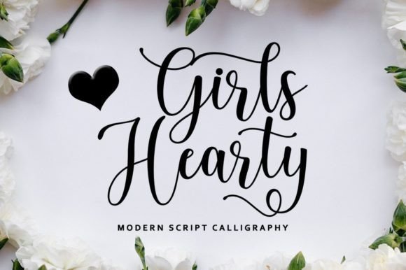 Girls Hearty Font - Featured Image