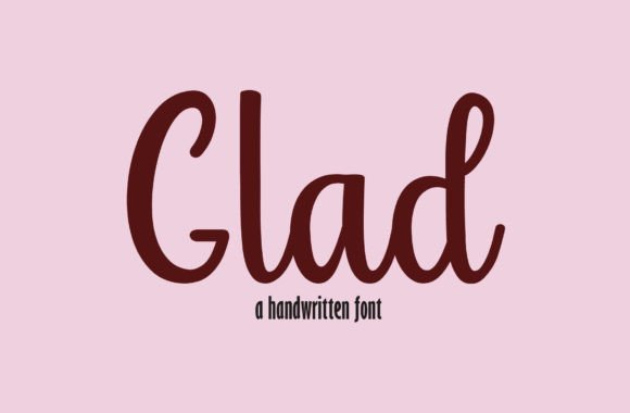 Glad Font - Featured Image