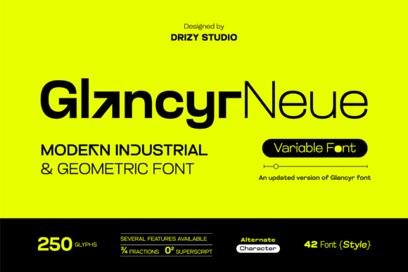Glancyr Neue Font - Featured Image