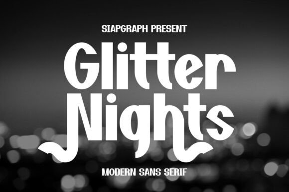 Glitter Nights Font - Featured Image