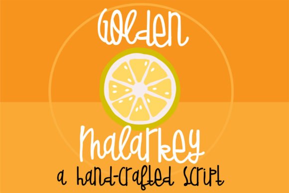 Golden Malarkey Font - Featured Image