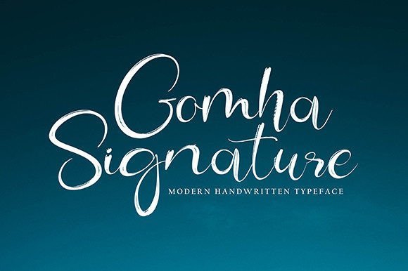 Gomha Signature Font - Featured Image