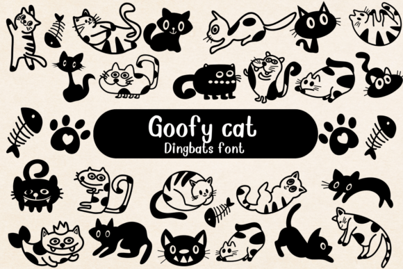 Goofy Cat Font - Featured Image