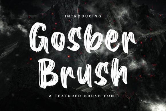 Gosber Brush Font - Featured Image