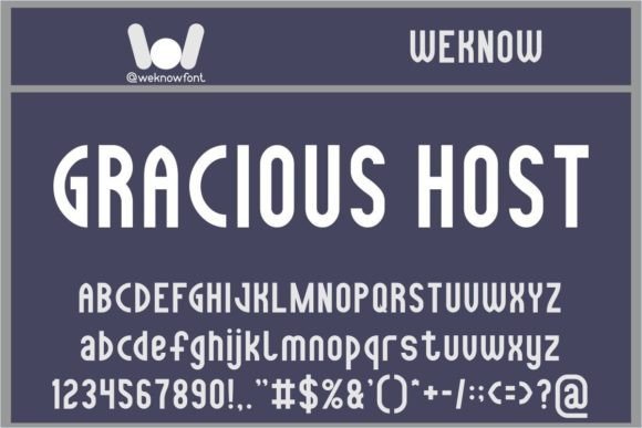 Gracious Host Font Download for Desktop