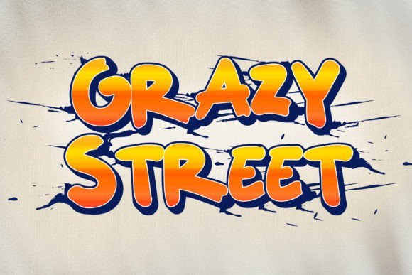 Grazy Street Font - Featured Image