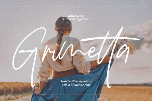 Grimetta Signature Font - Featured Image