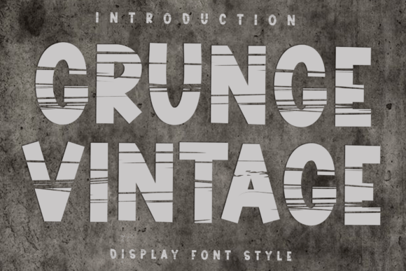 Grunge Vintage Font - Featured Image
