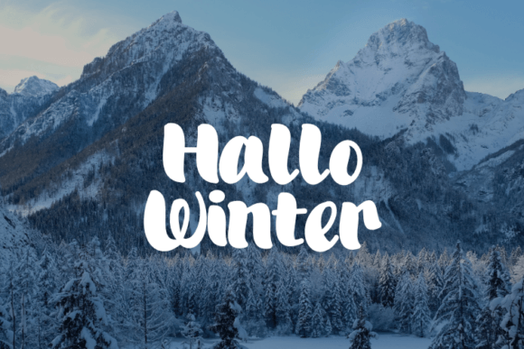 Hallo Winter Font - Featured Image